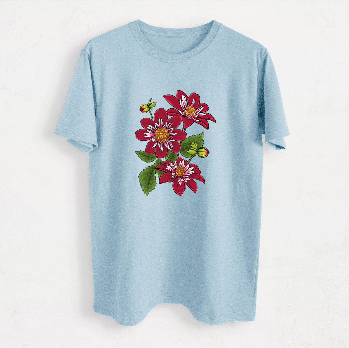 Dahlia Collarette - Night Butterfly - Heavyweight Men&#39;s 100% Organic Cotton Tee