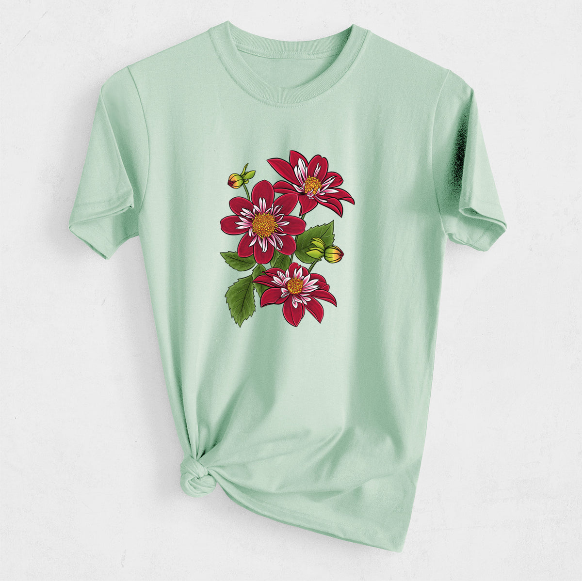 Dahlia Collarette - Night Butterfly - Heavyweight Men&#39;s 100% Organic Cotton Tee
