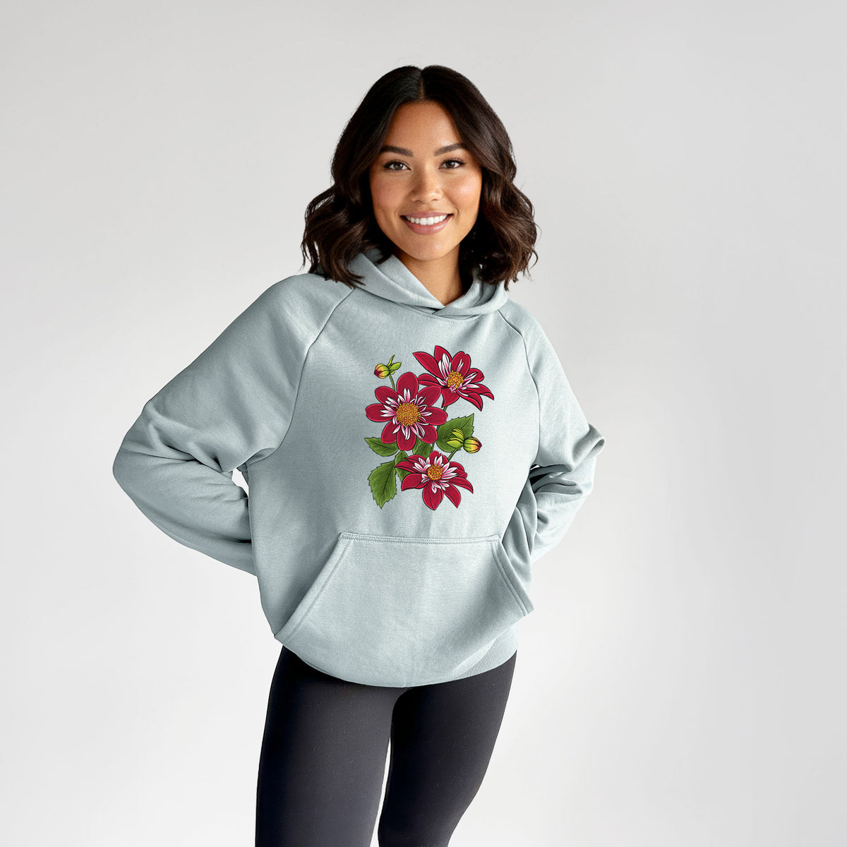 Dahlia Collarette - Night Butterfly - UltraLuxe Heavyweight French Terry Hoodie
