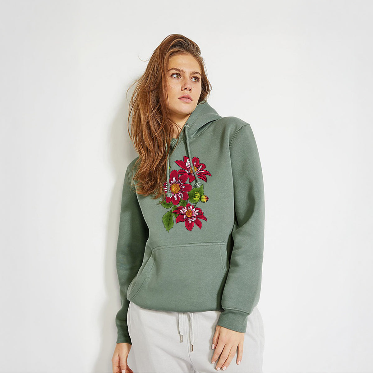 Dahlia Collarette - Night Butterfly - Heavyweight Fleece Hoodie