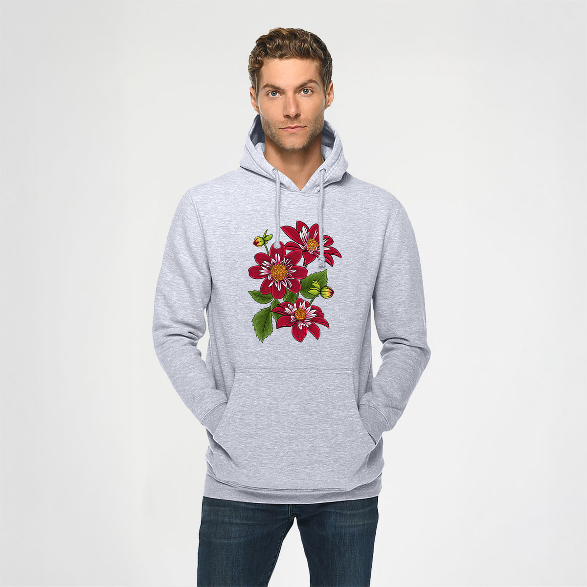 Dahlia Collarette - Night Butterfly - Heavyweight Fleece Hoodie