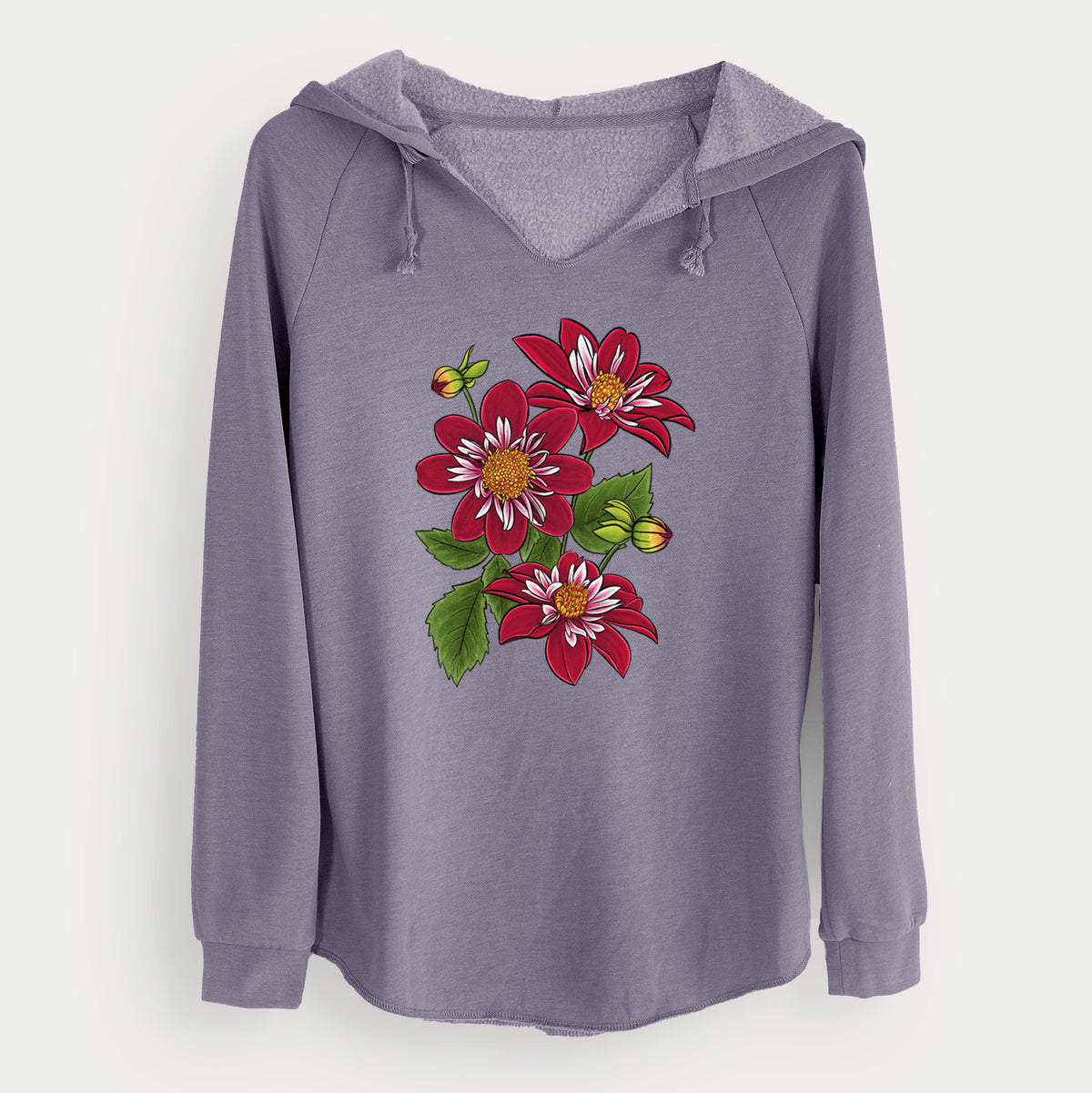 Dahlia Collarette - Night Butterfly - Cali Wave Hooded Sweatshirt