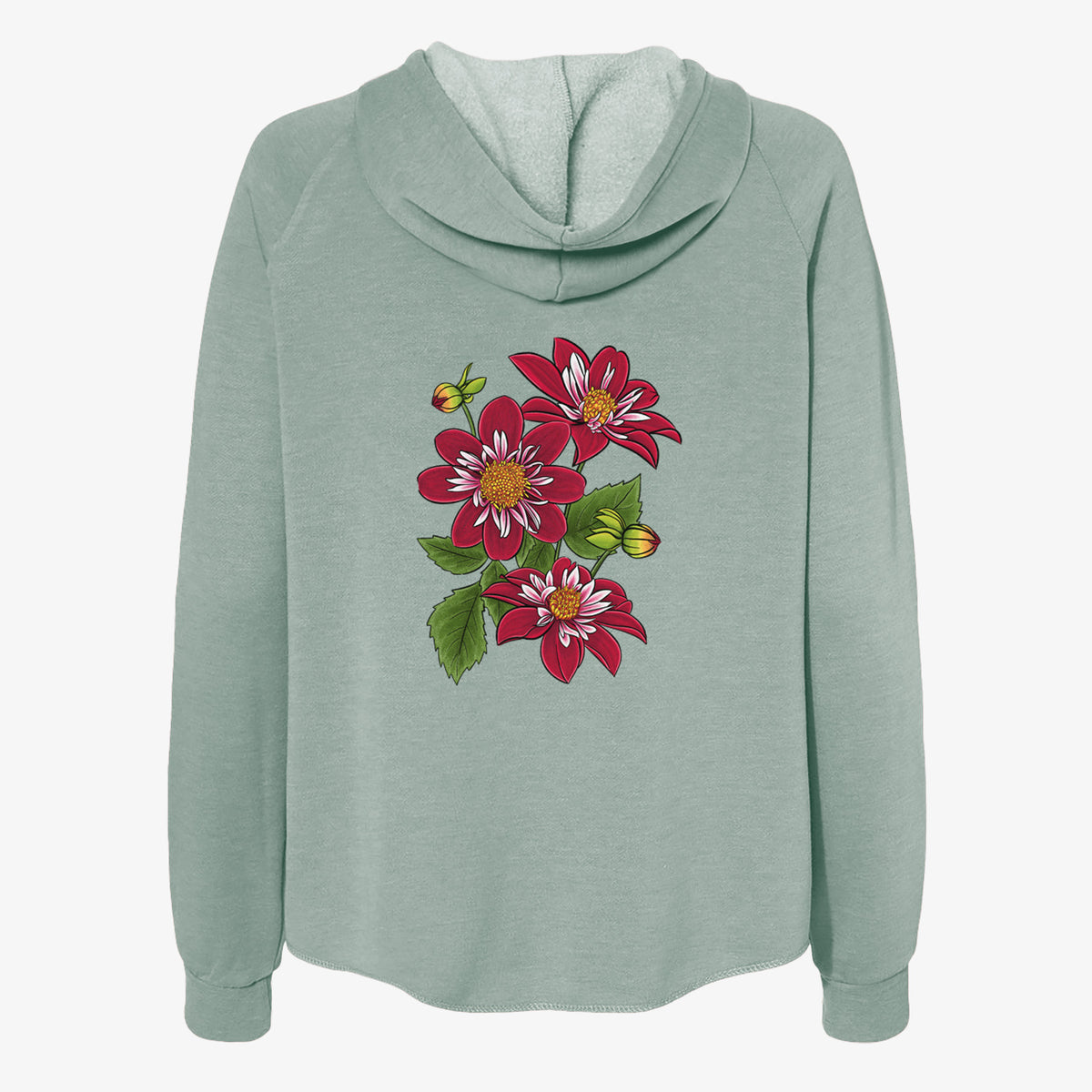 Dahlia Collarette - Night Butterfly - Women&#39;s Cali Wave Zip-Up Sweatshirt