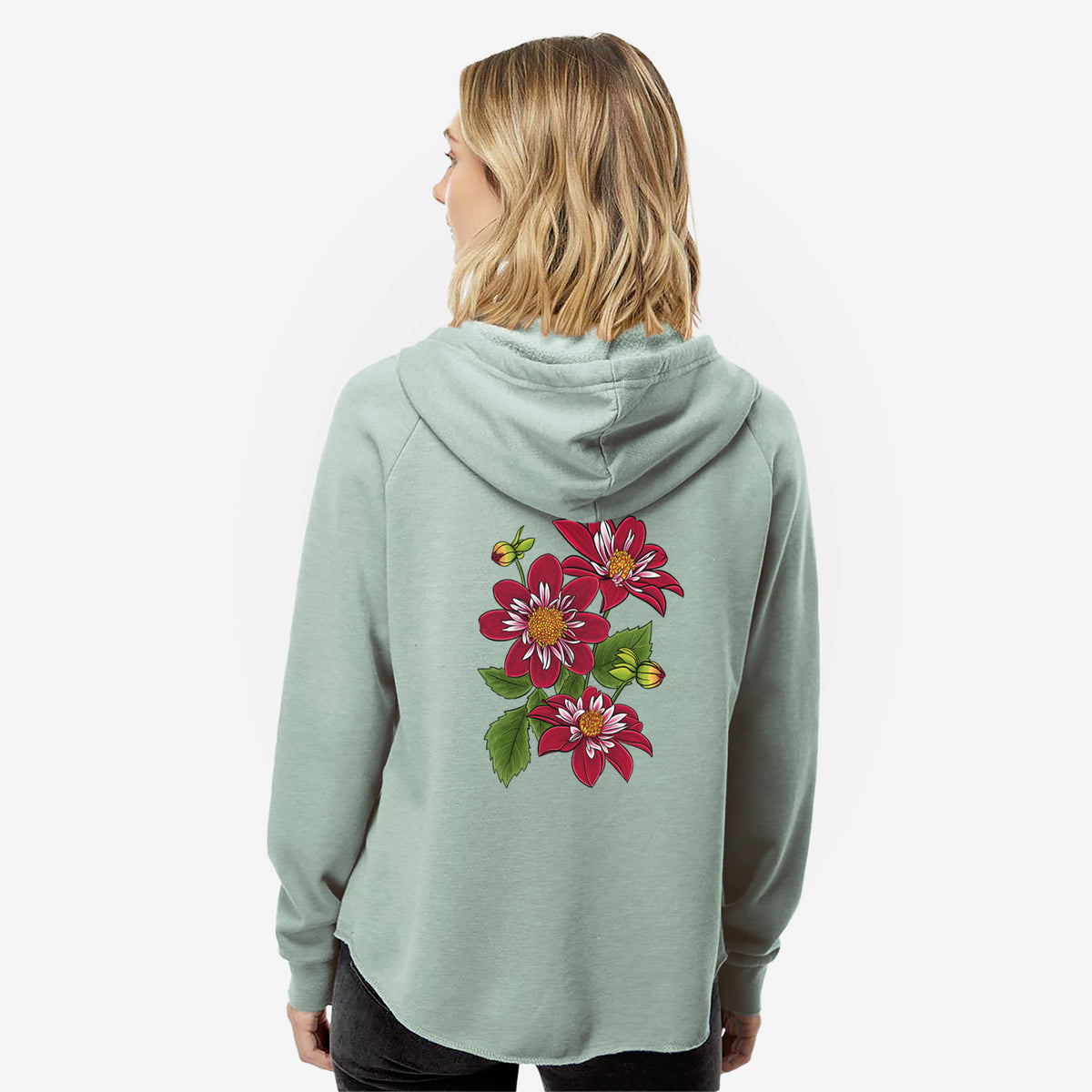 Dahlia Collarette - Night Butterfly - Women&#39;s Cali Wave Zip-Up Sweatshirt