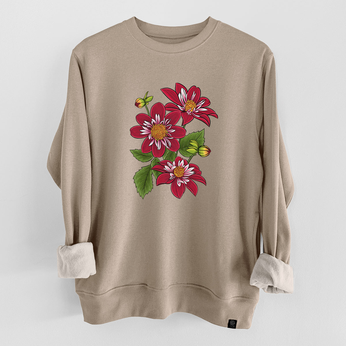 Dahlia Collarette - Night Butterfly  - Unisex Reclaimed Crewneck Sweatshirt