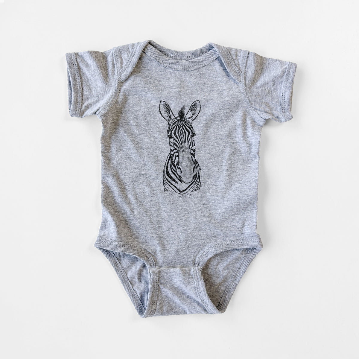 Damara Zebra - Equus quagga antiquorum - Baby Fine Jersey Bodysuit