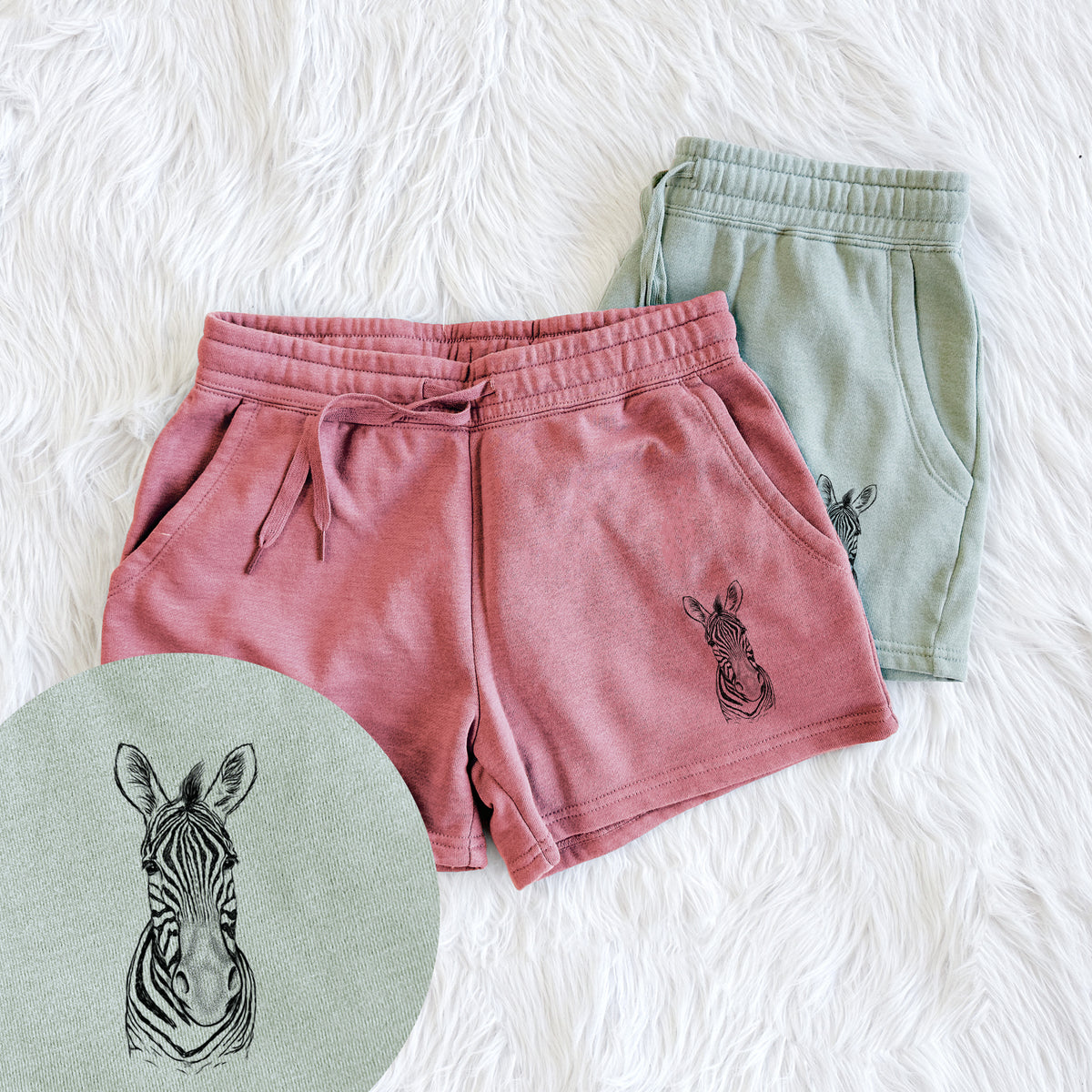 Damara Zebra - Equus quagga antiquorum - Women&#39;s Cali Wave Shorts