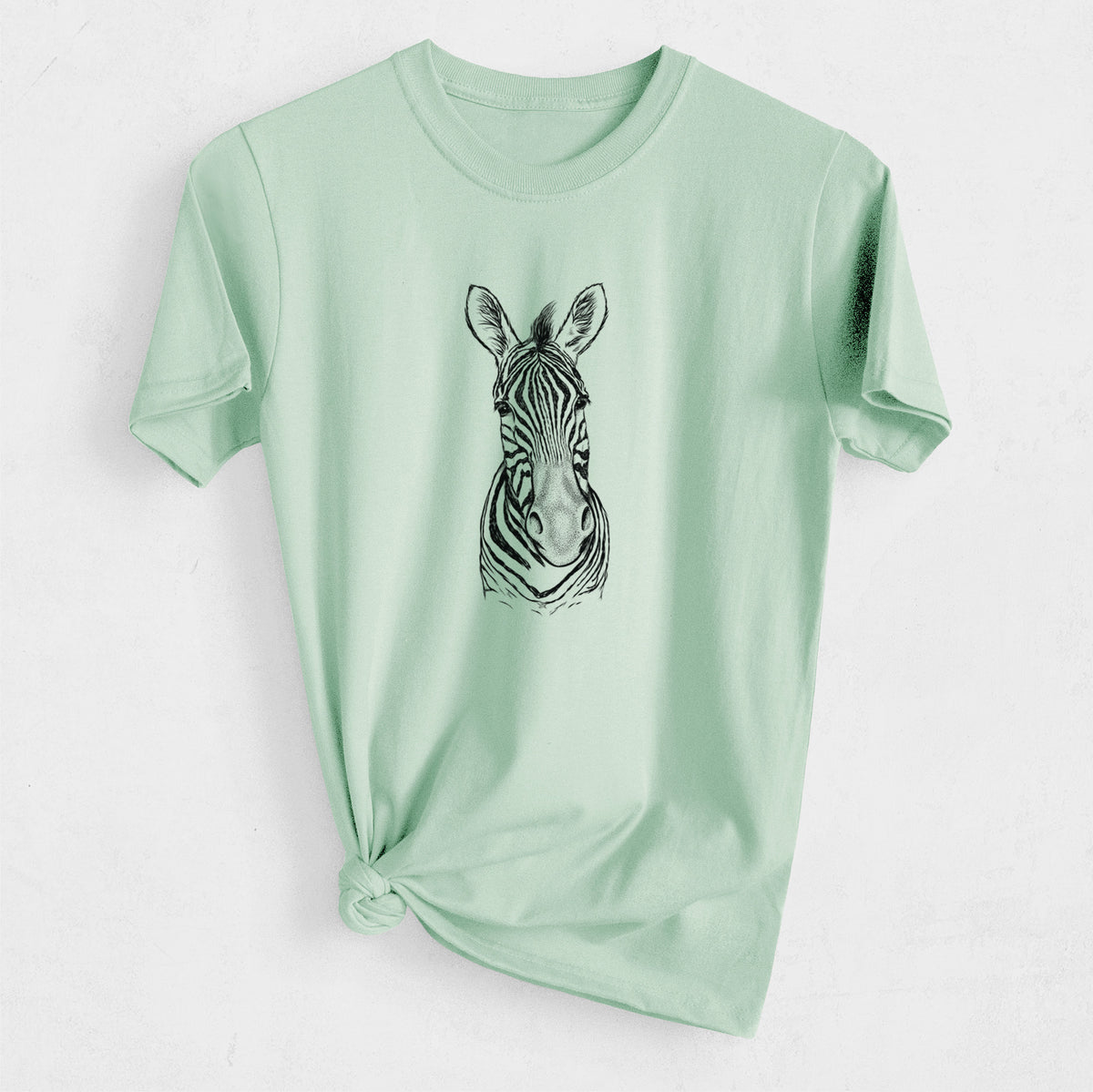 Damara Zebra - Equus quagga antiquorum - Heavyweight Men&#39;s 100% Organic Cotton Tee