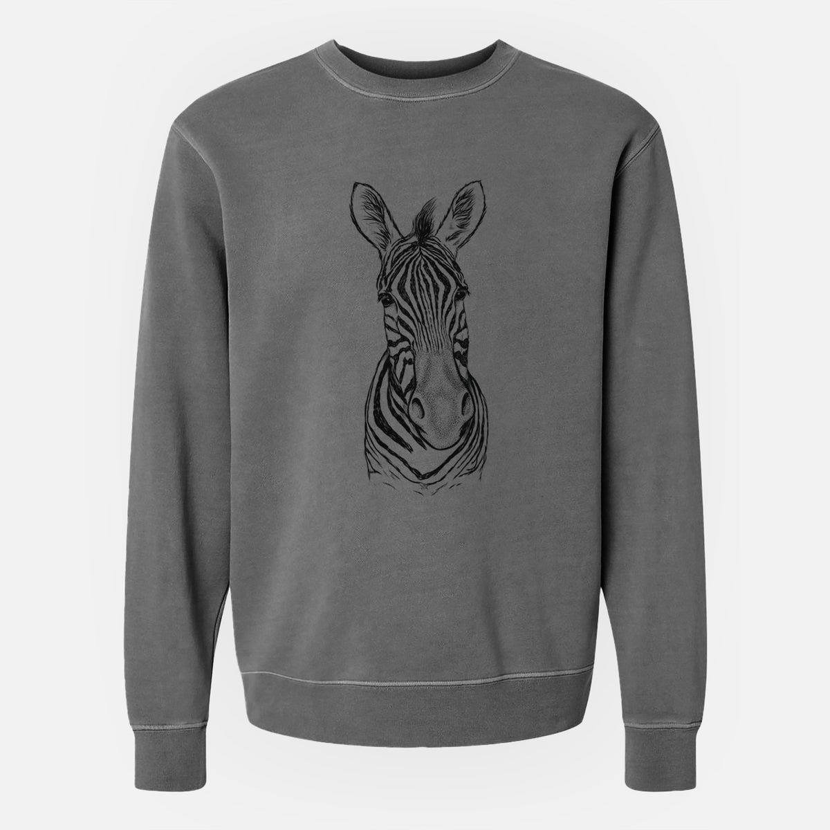 Damara Zebra - Equus quagga antiquorum - Unisex Pigment Dyed Crew Sweatshirt