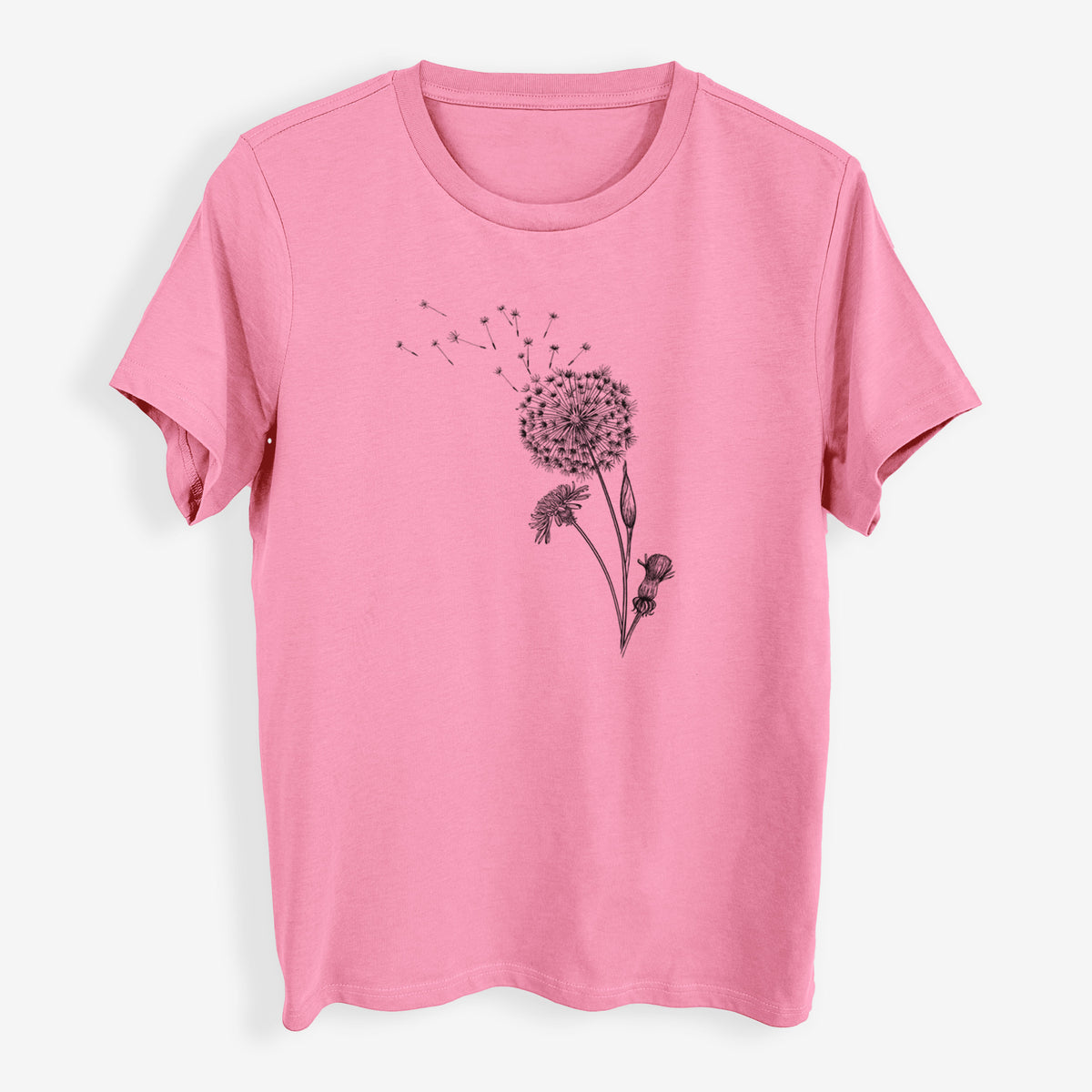 Common Dandelion - Taraxacum officinale - Womens Everyday Maple Tee