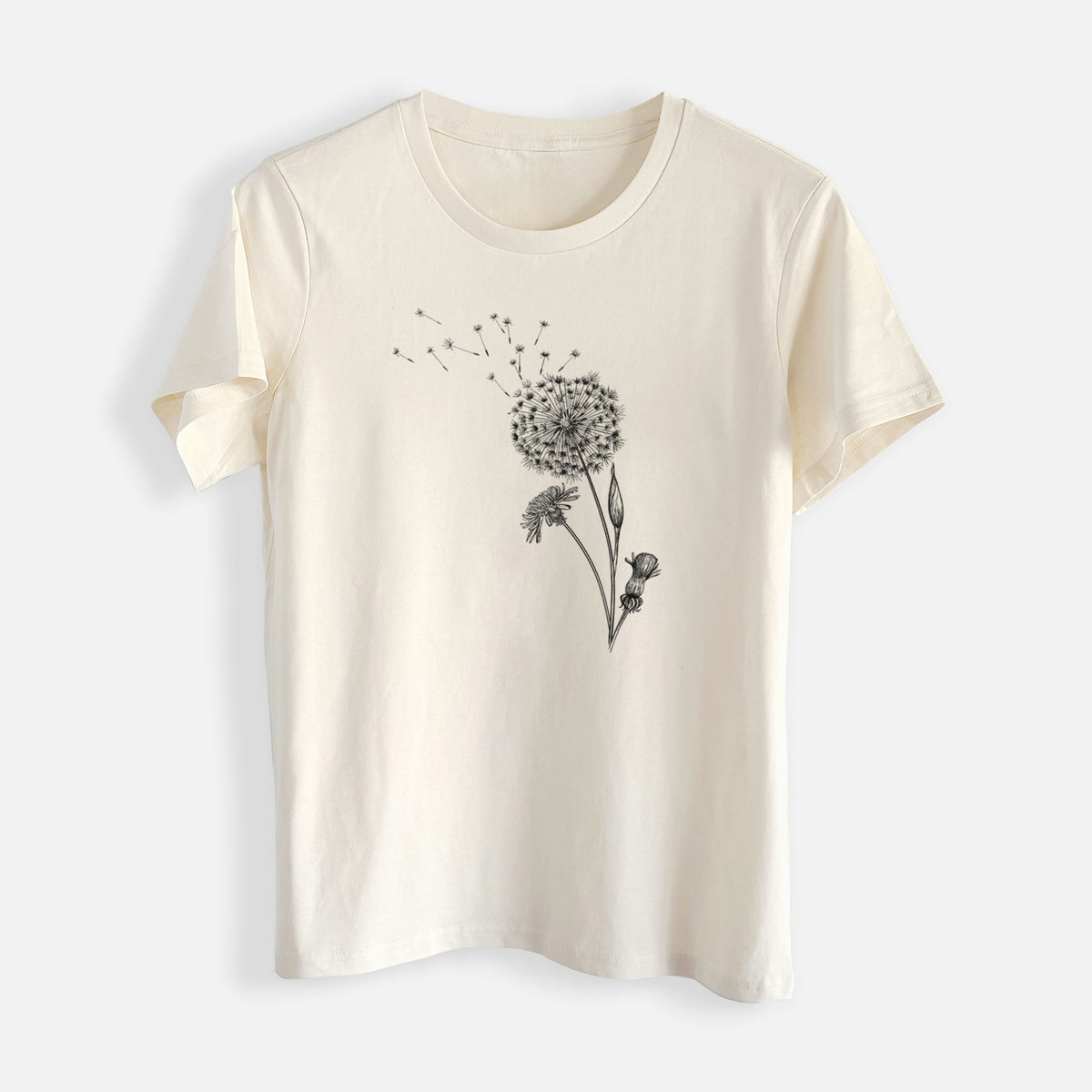 Common Dandelion - Taraxacum officinale - Womens Everyday Maple Tee