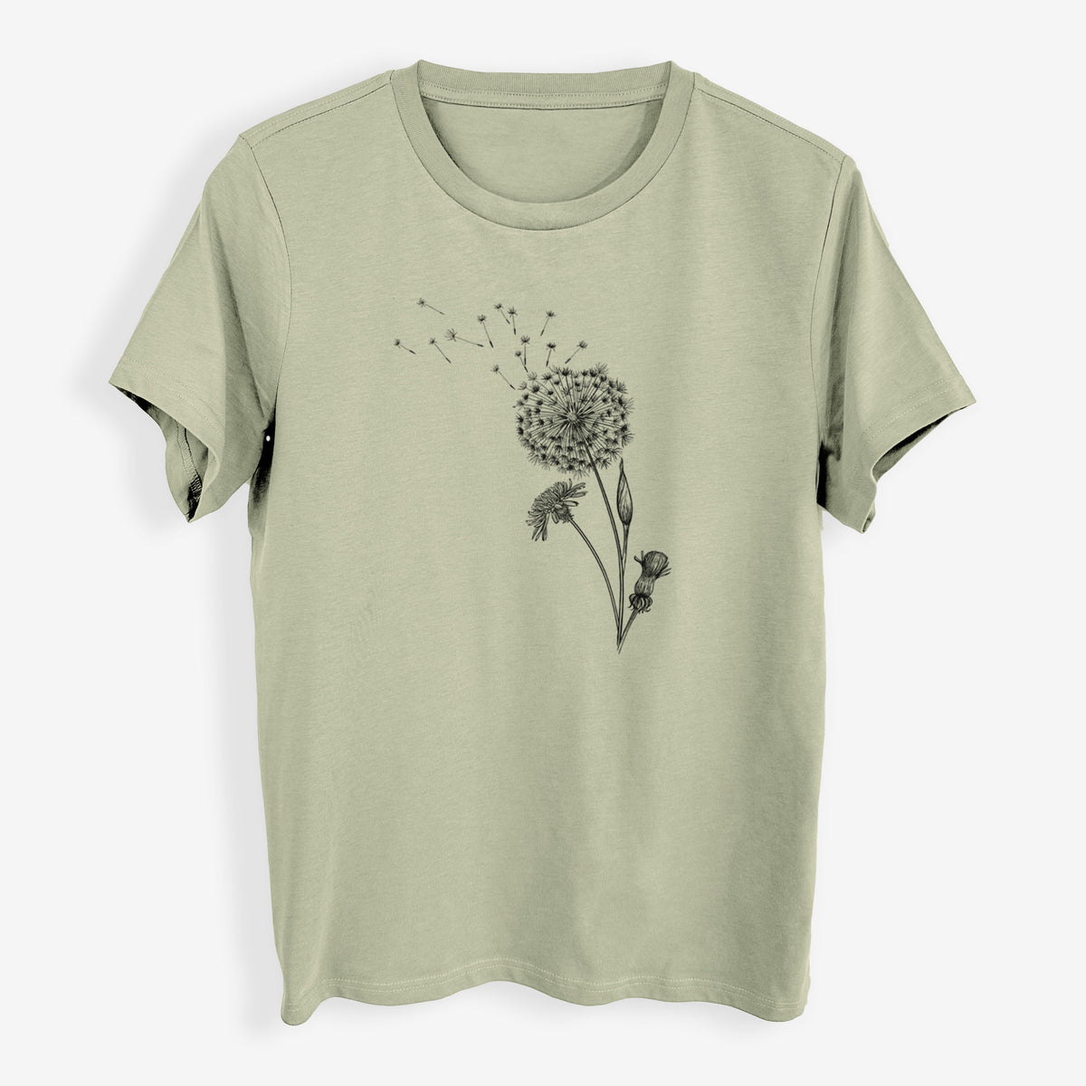 Common Dandelion - Taraxacum officinale - Womens Everyday Maple Tee