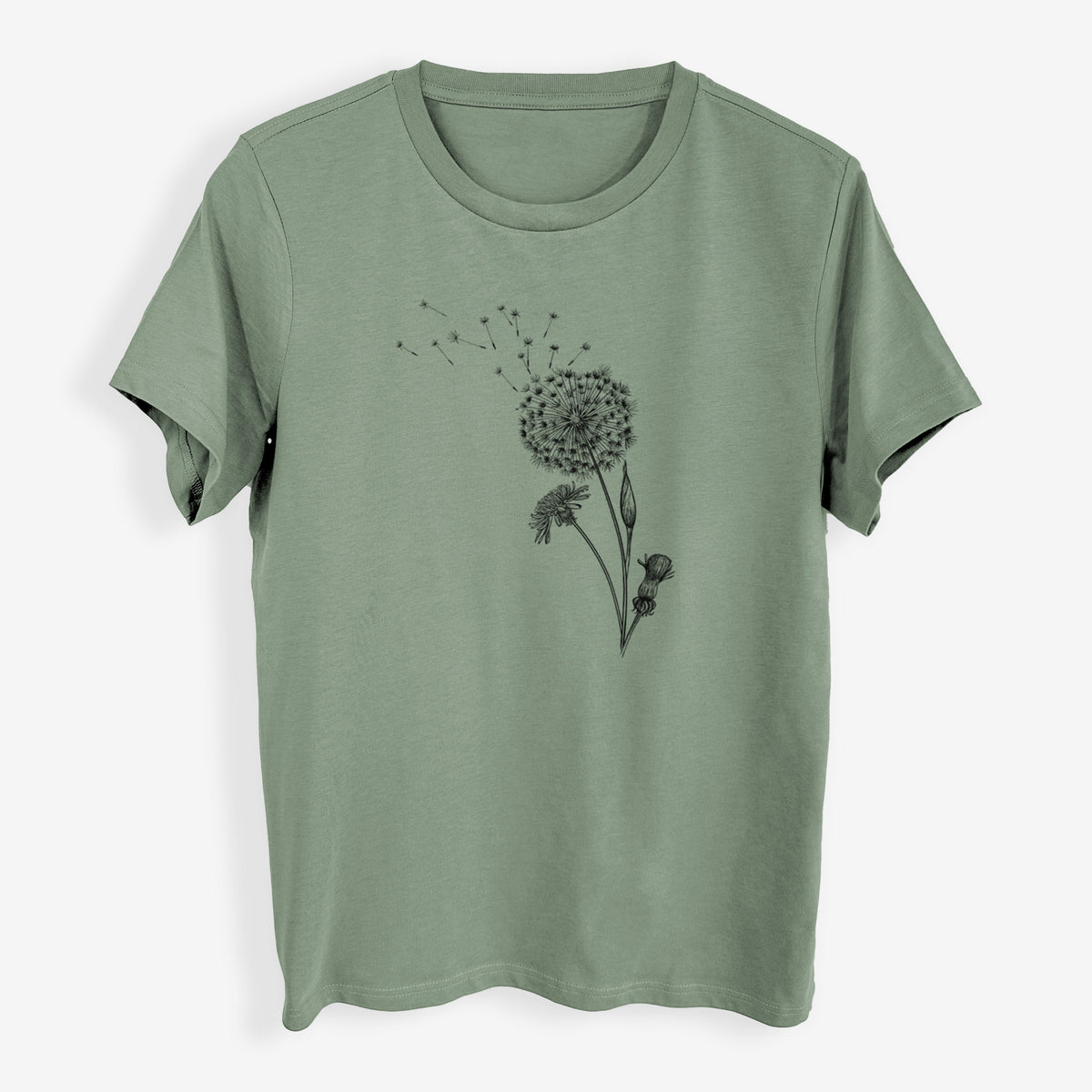 Common Dandelion - Taraxacum officinale - Womens Everyday Maple Tee