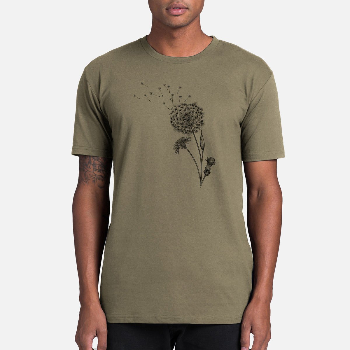 Common Dandelion - Taraxacum officinale - Mens Everyday Staple Tee