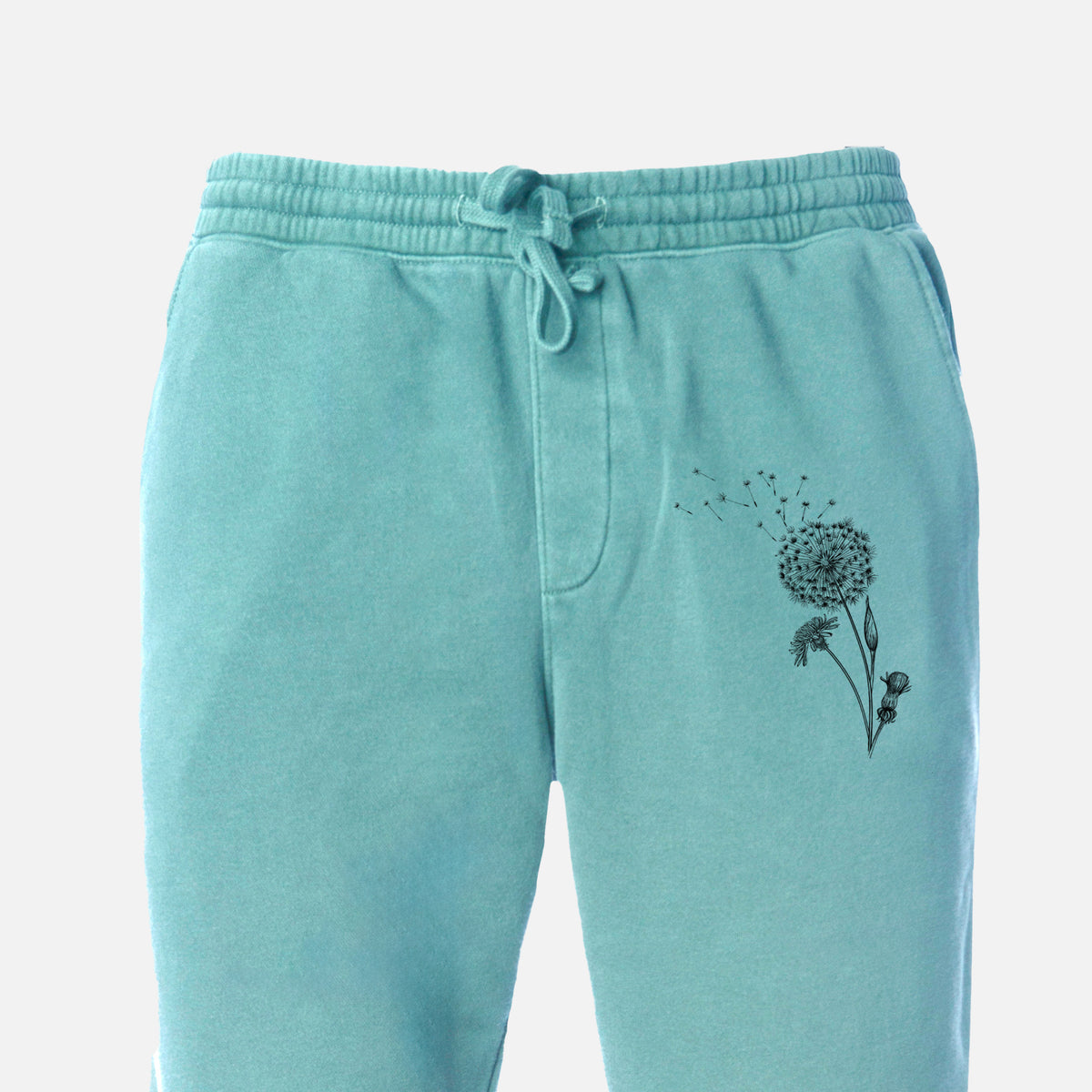 Common Dandelion - Taraxacum officinale - Unisex Pigment Dyed Sweatpants