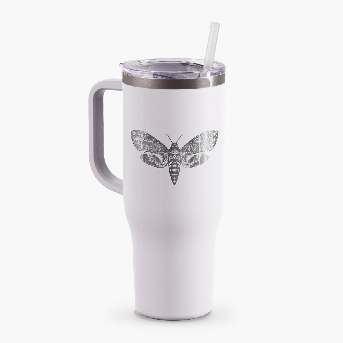 Death&#39;s-head Hawkmoth - Acherontia atropos - 40oz Tumbler with Handle