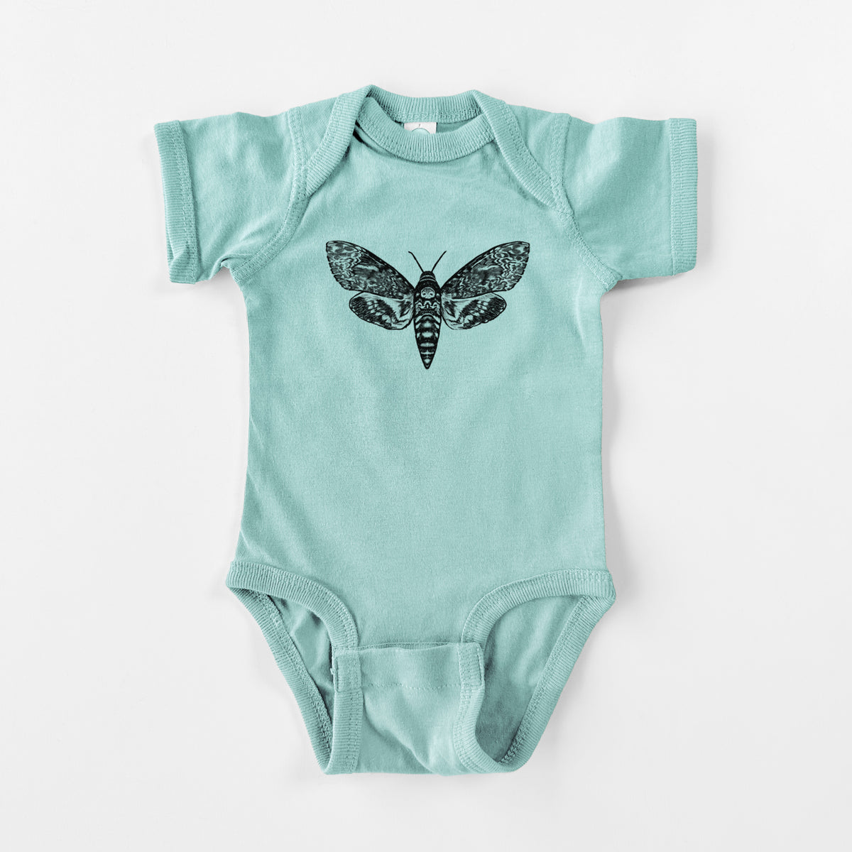 Death's-head Hawkmoth - Acherontia atropos - Baby Fine Jersey Bodysuit