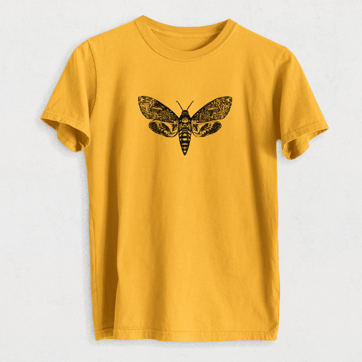 Death&#39;s-head Hawkmoth - Acherontia atropos - Heavyweight Men&#39;s 100% Organic Cotton Tee