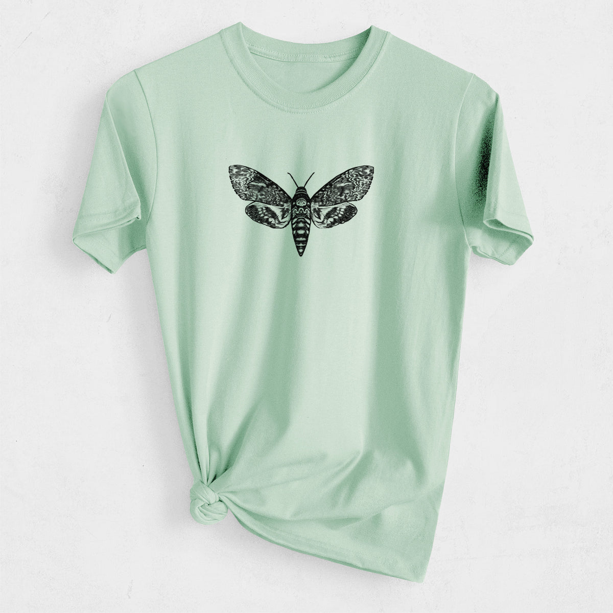 Death&#39;s-head Hawkmoth - Acherontia atropos - Heavyweight Men&#39;s 100% Organic Cotton Tee