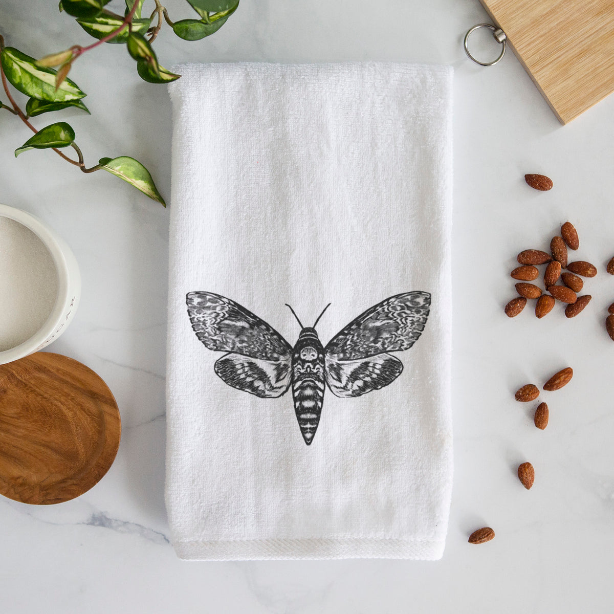 Death&#39;s-head Hawkmoth - Acherontia atropos Premium Decorative Hand Towel