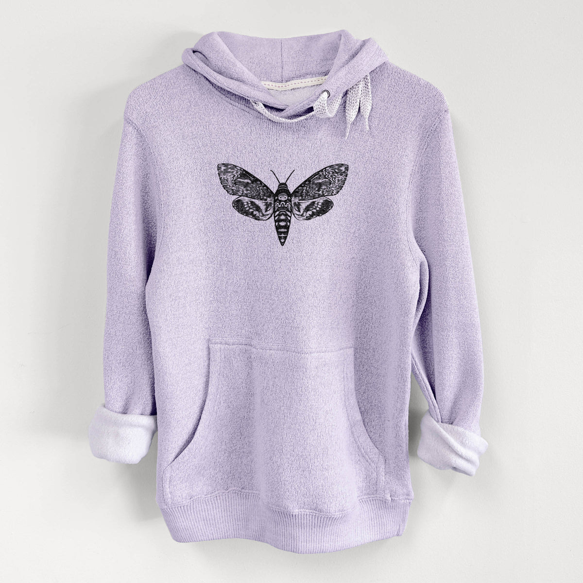 Death&#39;s-head Hawkmoth - Acherontia atropos - Knit Hoodie