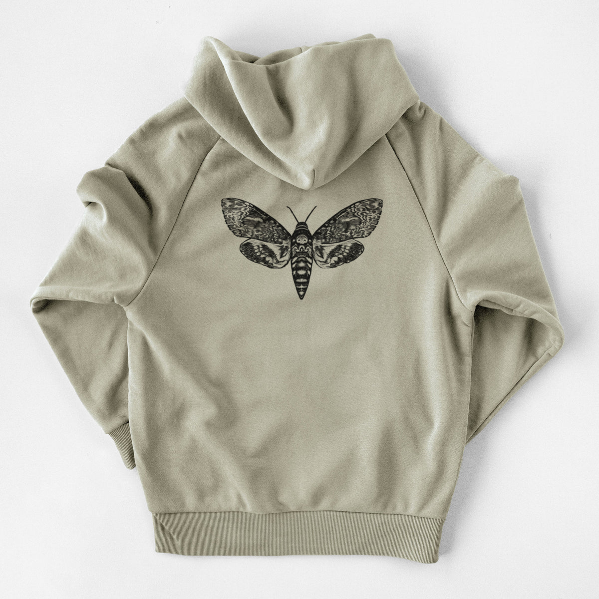Death&#39;s-head Hawkmoth - Acherontia atropos - UltraLuxe Heavyweight French Terry Hoodie
