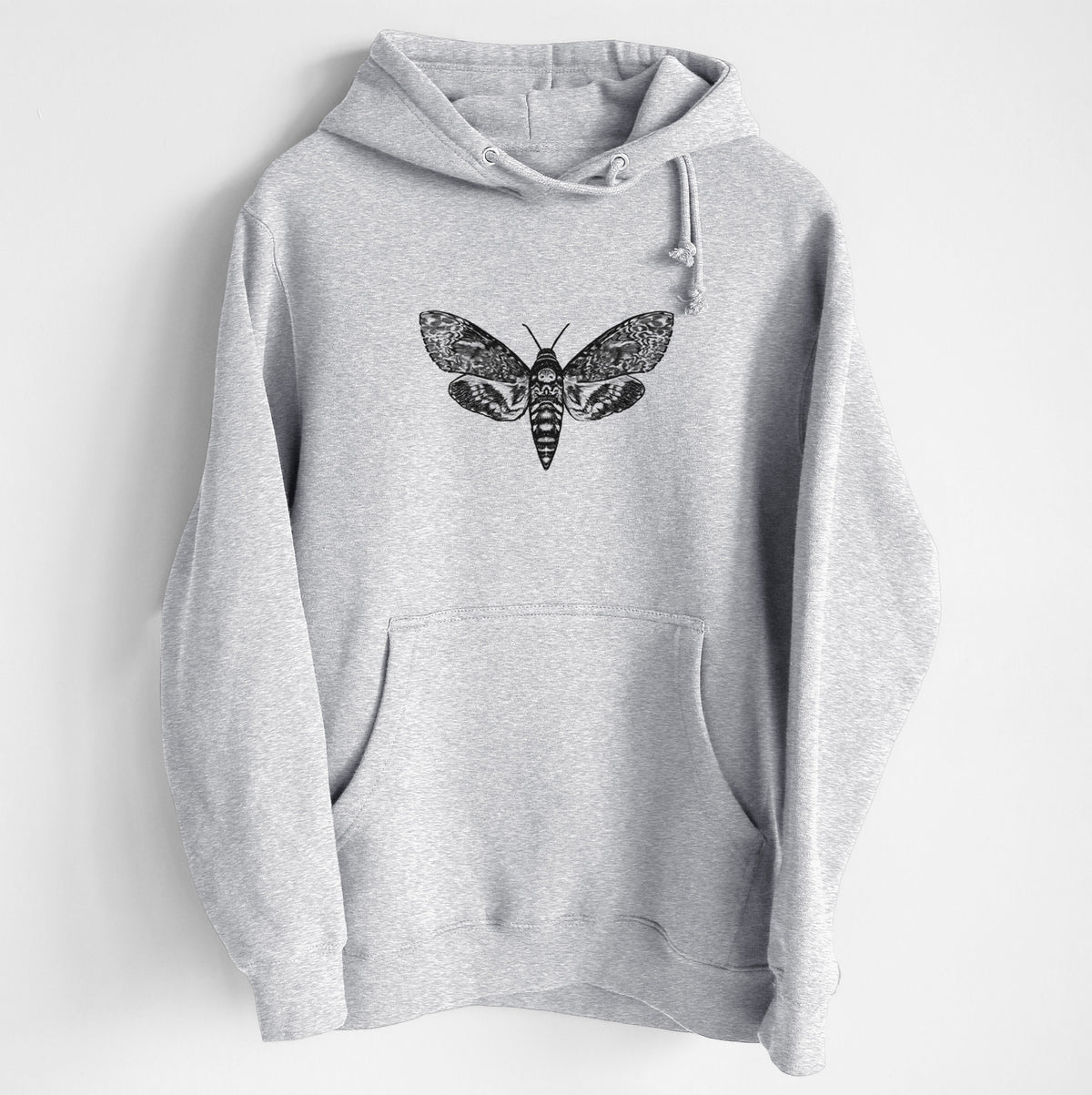 Death&#39;s-head Hawkmoth - Acherontia atropos - Heavyweight Fleece Hoodie