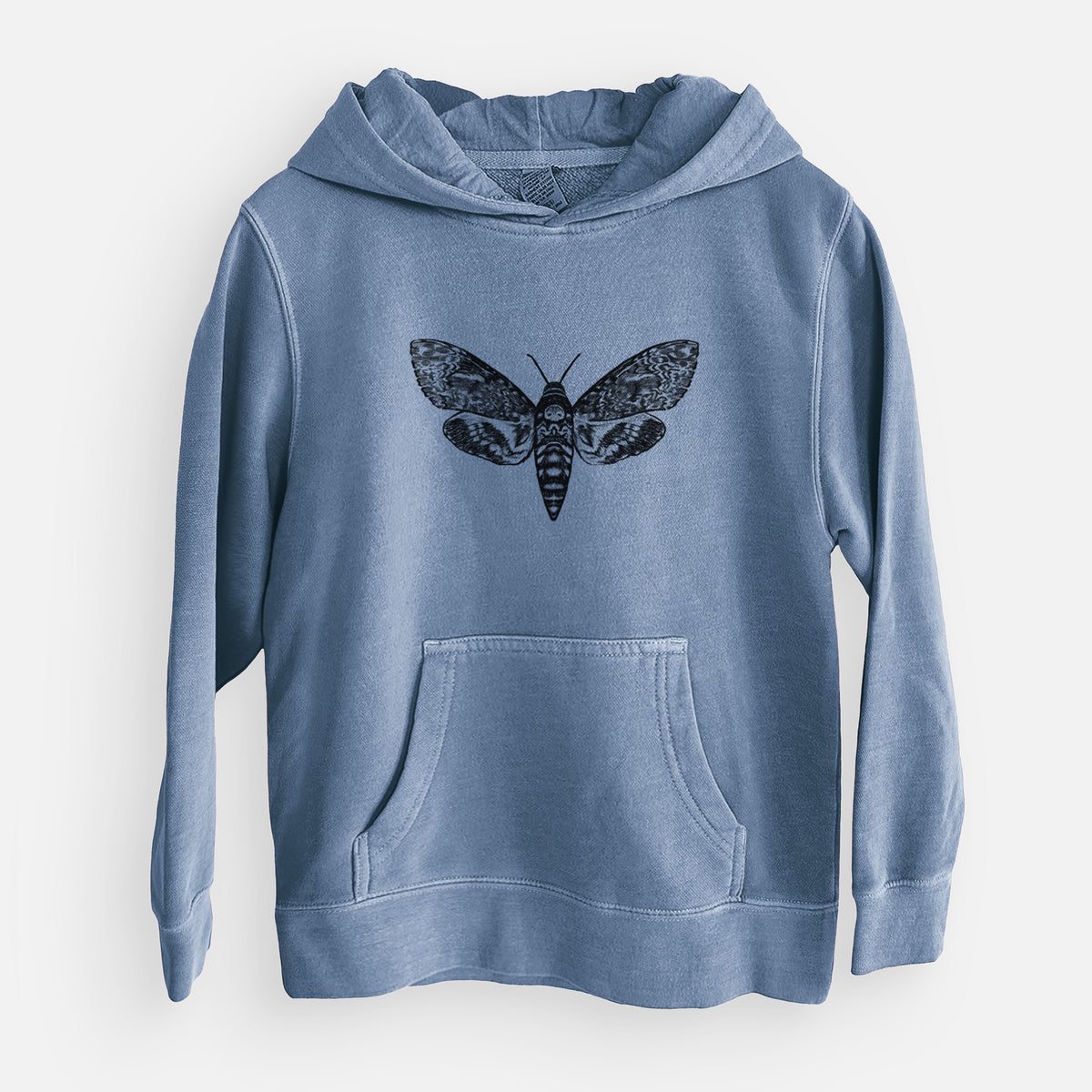 Death&#39;s-head Hawkmoth - Acherontia atropos - Youth Pigment Dyed Hoodie