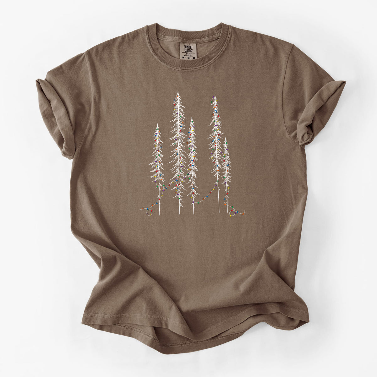Christmas Deck the Redwoods - Unisex Comfort Colors Garment-Dyed Heavyweight T-shirt in Espresso