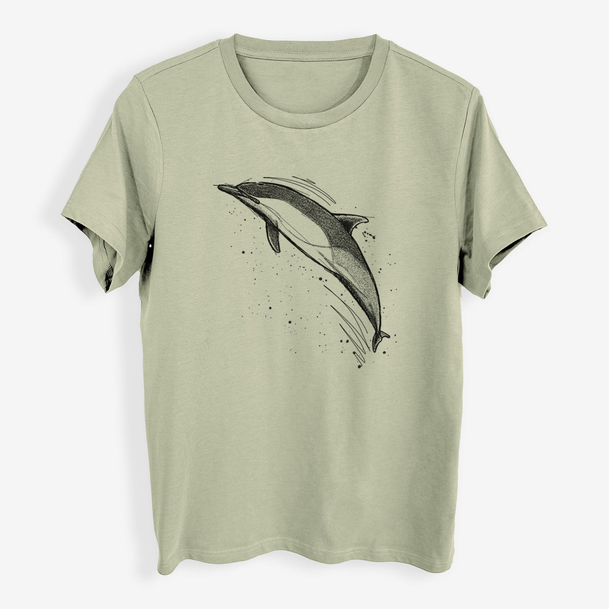 Short-Beaked Common Dolphin - Delphinus delphis - Womens Everyday Maple Tee