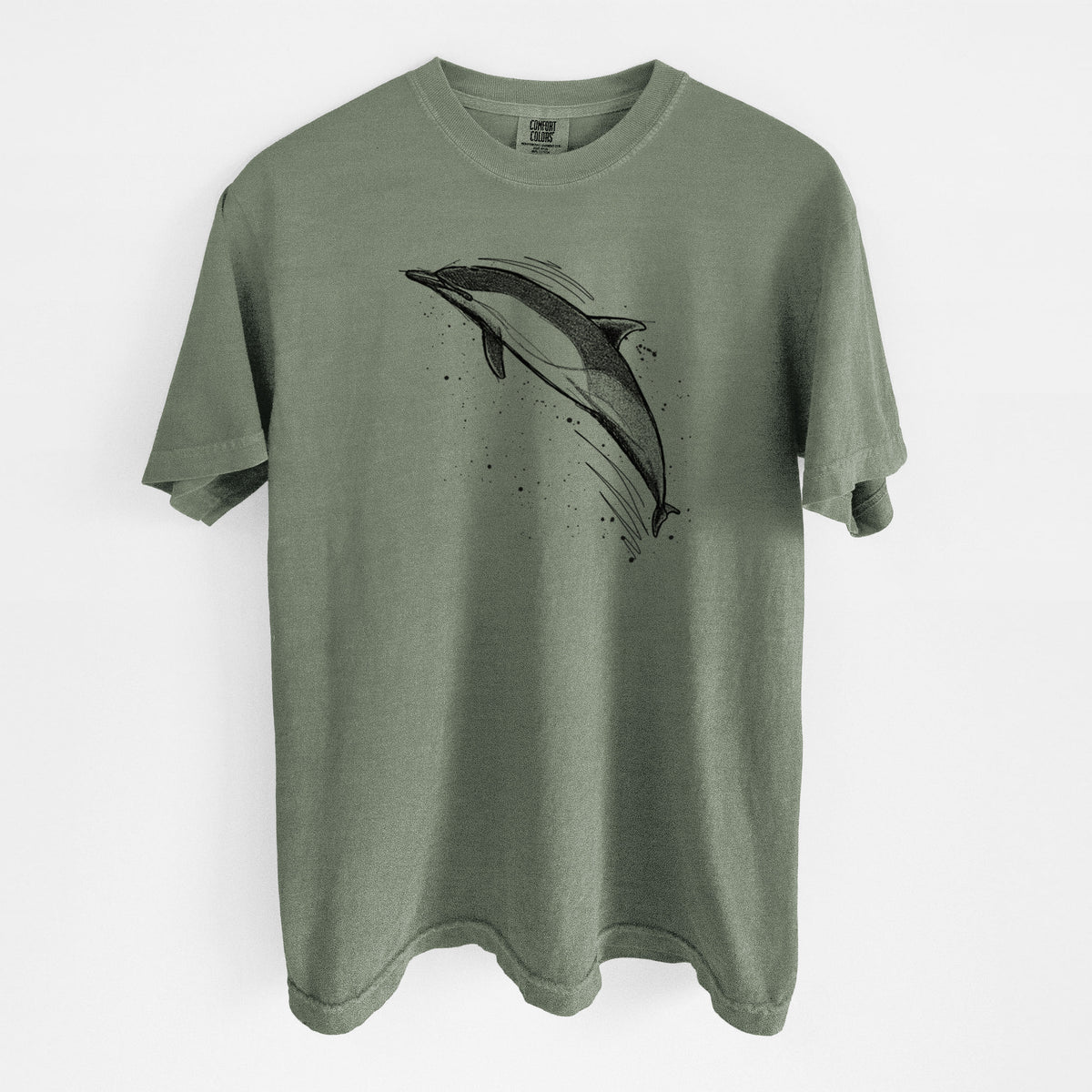 Short-Beaked Common Dolphin - Delphinus delphis - Unisex Comfort Colors Garment-Dyed Heavyweight T-shirt