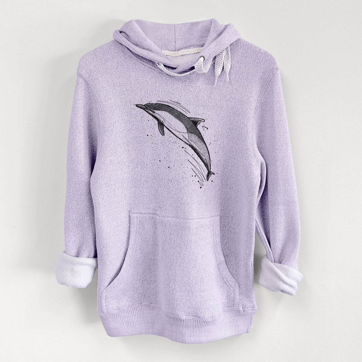 Short-Beaked Common Dolphin - Delphinus delphis - Knit Hoodie