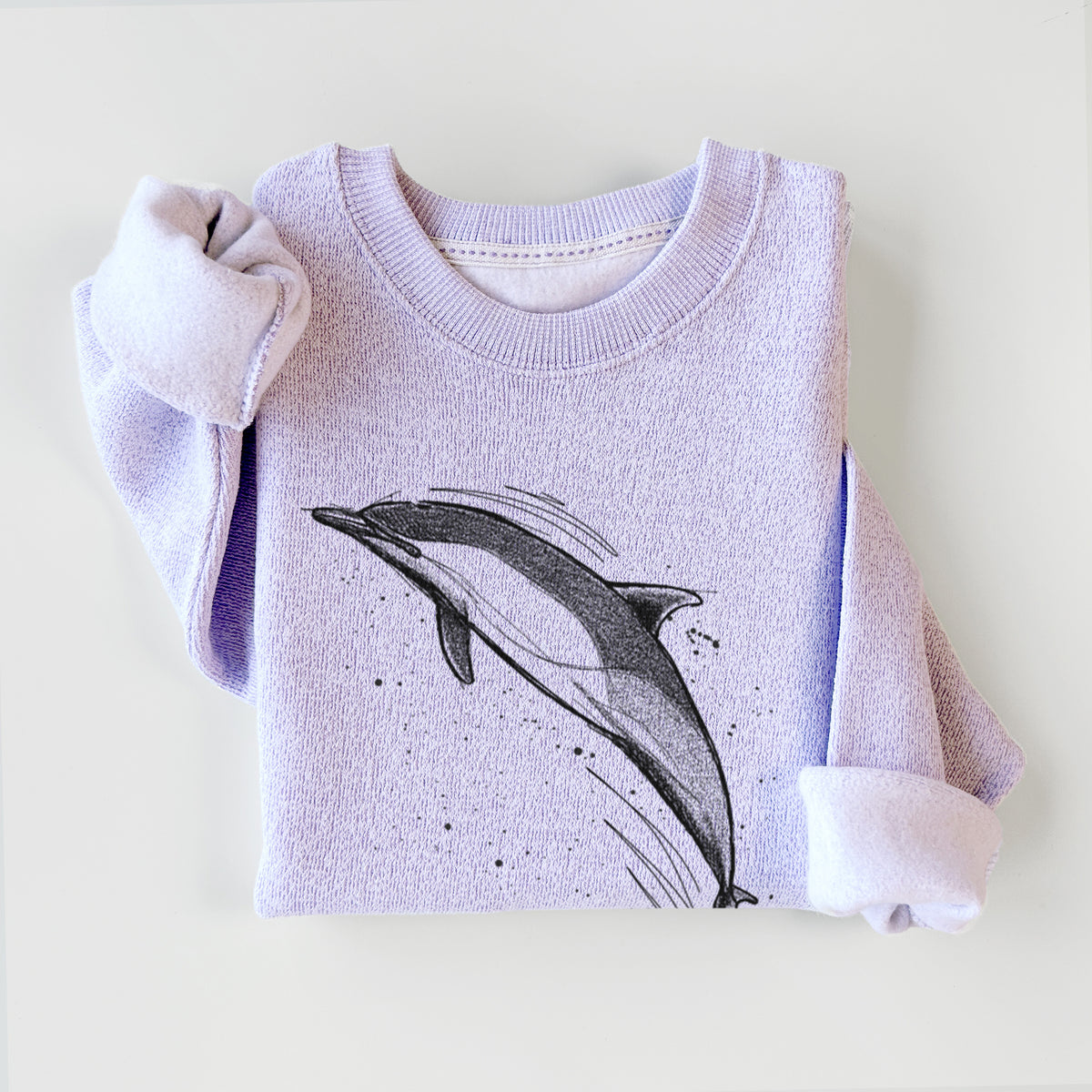 Short-Beaked Common Dolphin - Delphinus delphis - Knit Sweatshirt