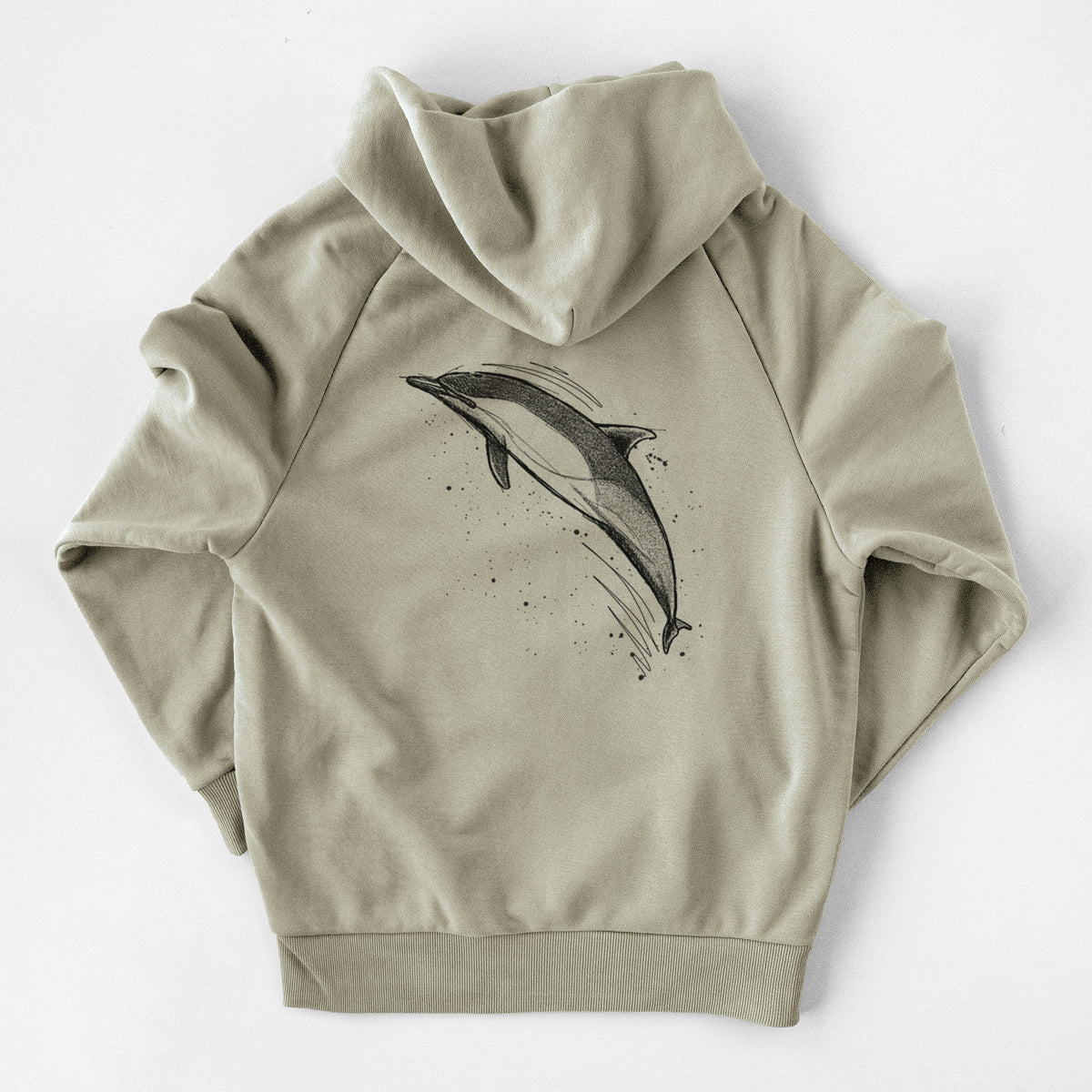 Short-Beaked Common Dolphin - Delphinus delphis - UltraLuxe Heavyweight French Terry Hoodie