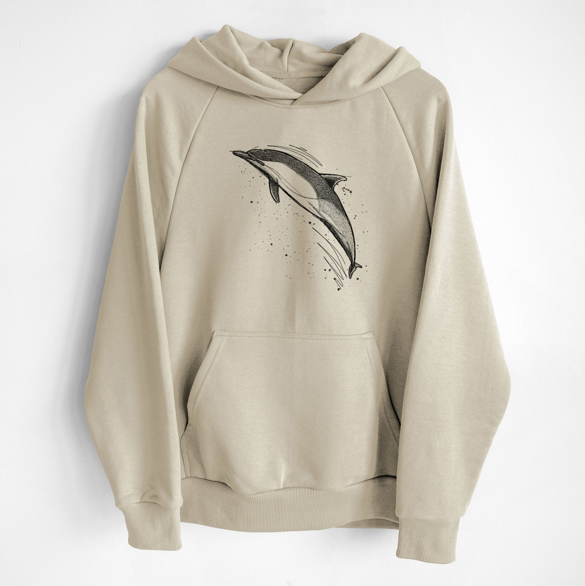 Short-Beaked Common Dolphin - Delphinus delphis - UltraLuxe Heavyweight French Terry Hoodie