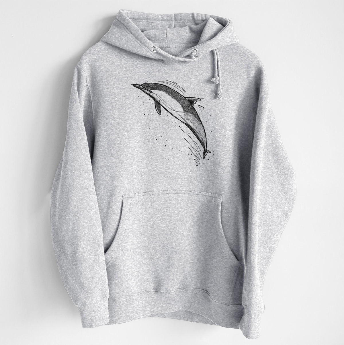 Short-Beaked Common Dolphin - Delphinus delphis - Heavyweight Fleece Hoodie