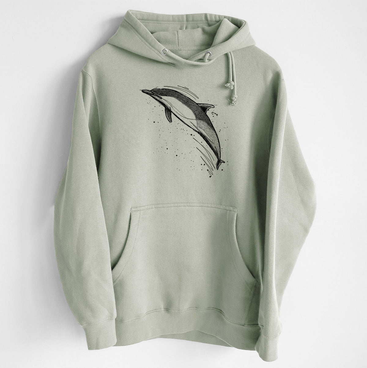 Short-Beaked Common Dolphin - Delphinus delphis - Heavyweight Fleece Hoodie
