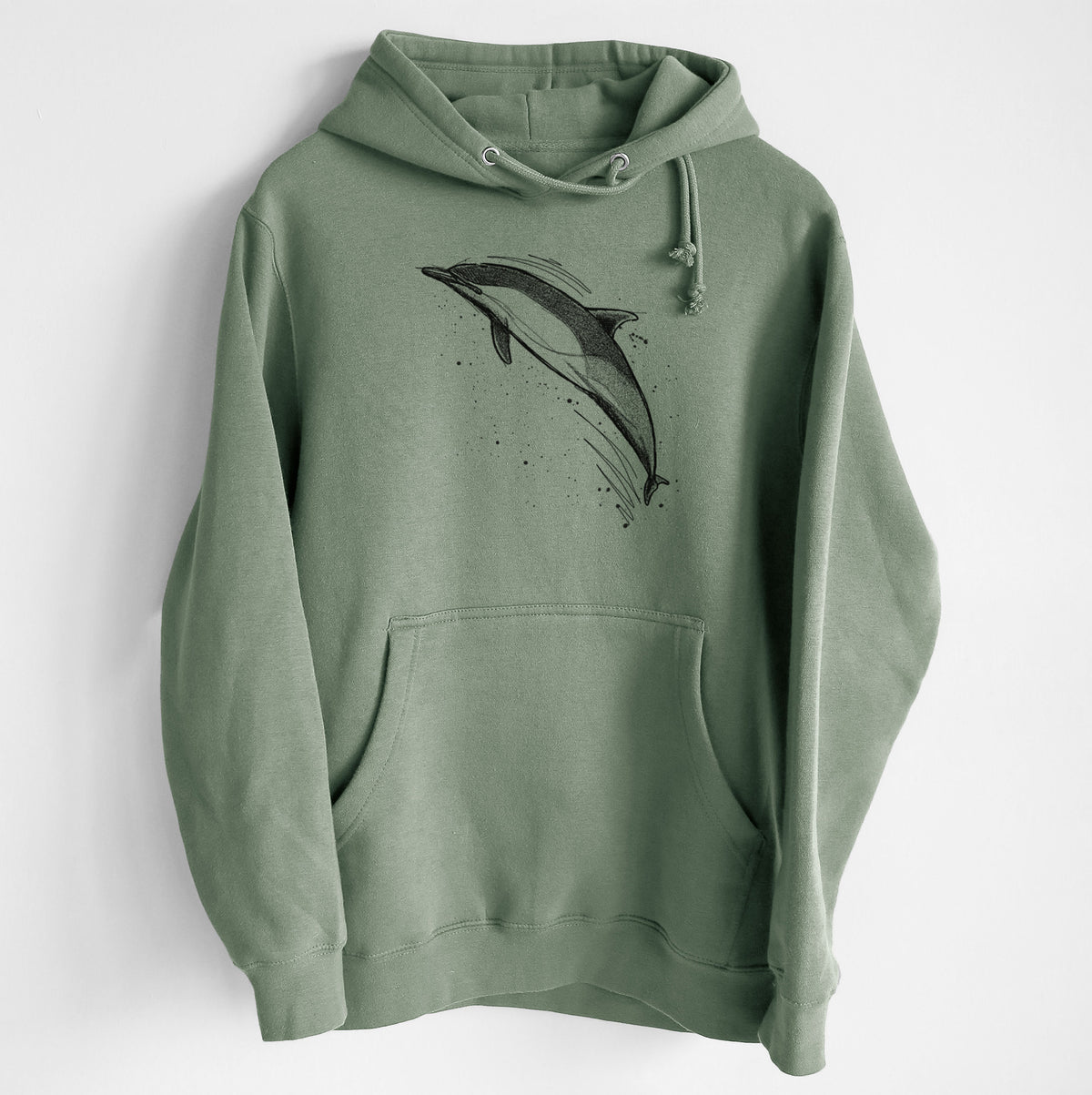 Short-Beaked Common Dolphin - Delphinus delphis - Heavyweight Fleece Hoodie
