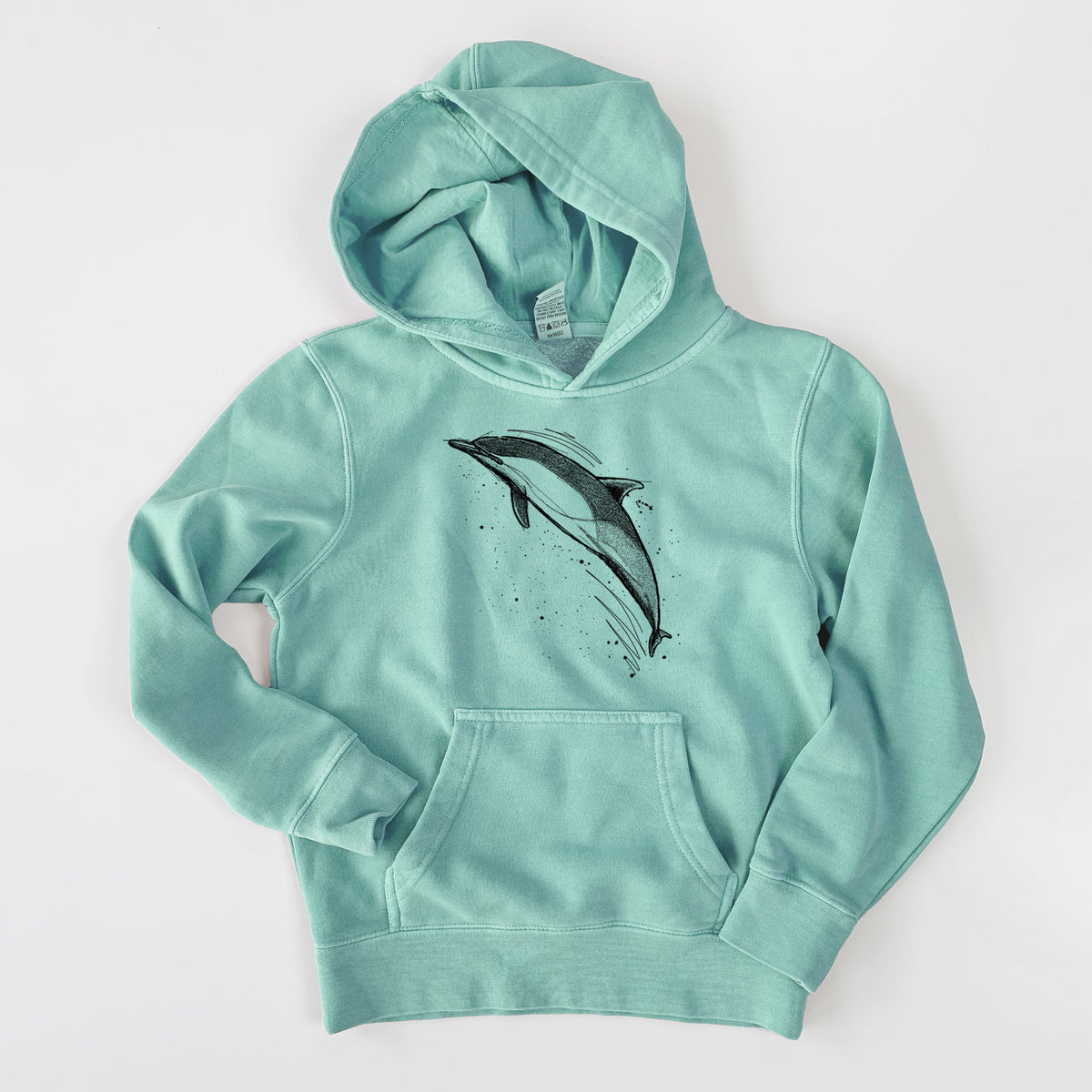 Short-Beaked Common Dolphin - Delphinus delphis - Youth Pigment Dyed Hoodie
