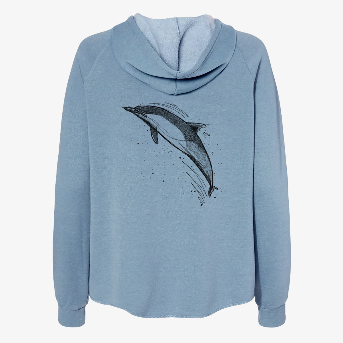 Short-Beaked Common Dolphin - Delphinus delphis - Women's Cali Wave Zip-Up Sweatshirt