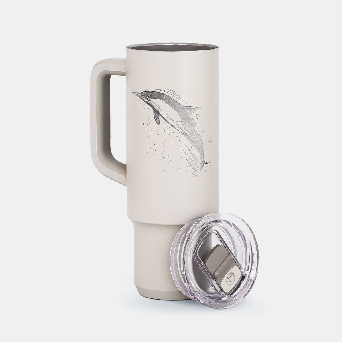 Short-Beaked Common Dolphin - Delphinus delphis - 40oz Skinny Recharge Tumbler