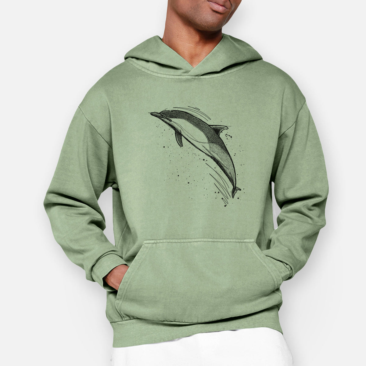 Short-Beaked Common Dolphin - Delphinus delphis  - Urban Heavyweight Hoodie