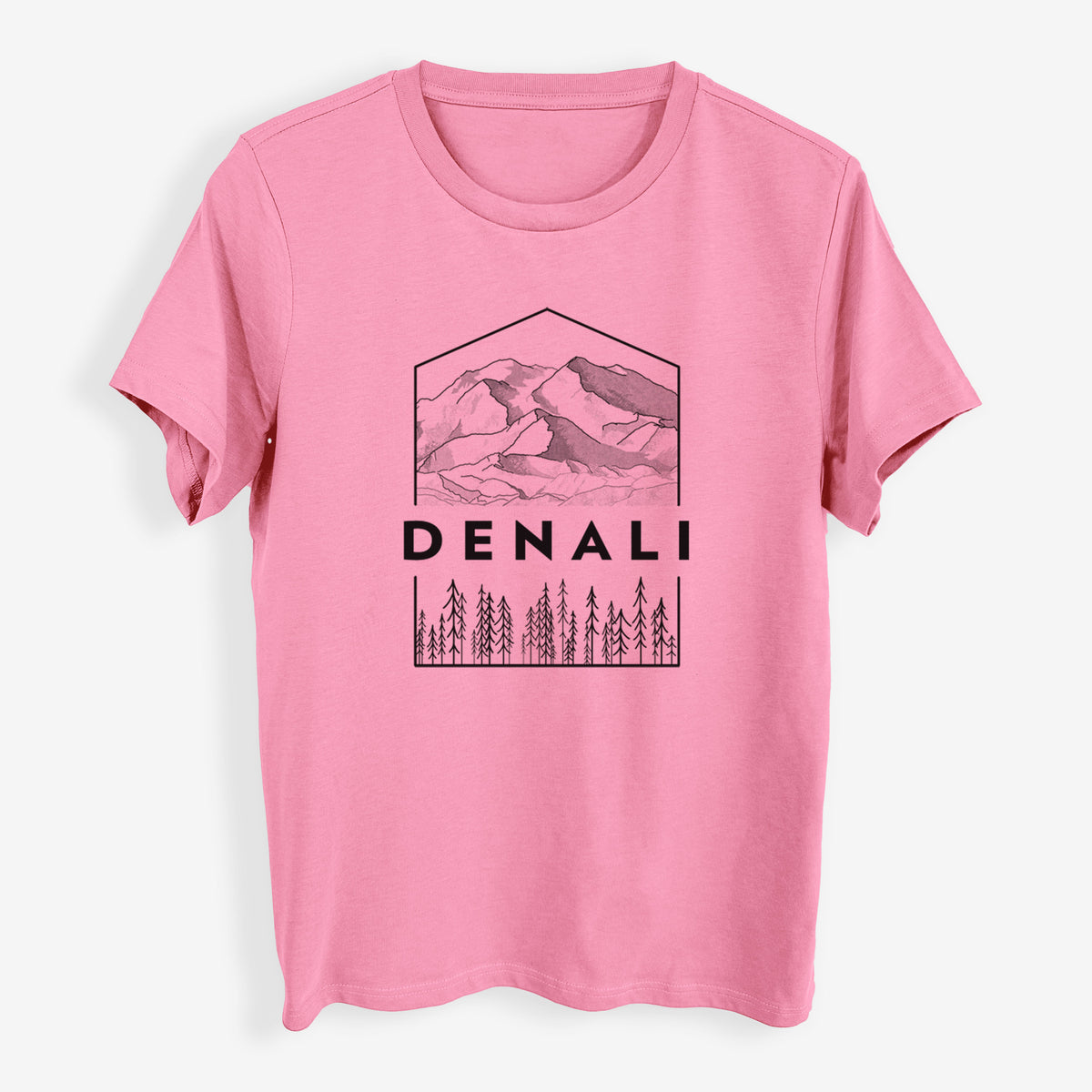 Denali Mountain - Denali National Park - Womens Everyday Maple Tee