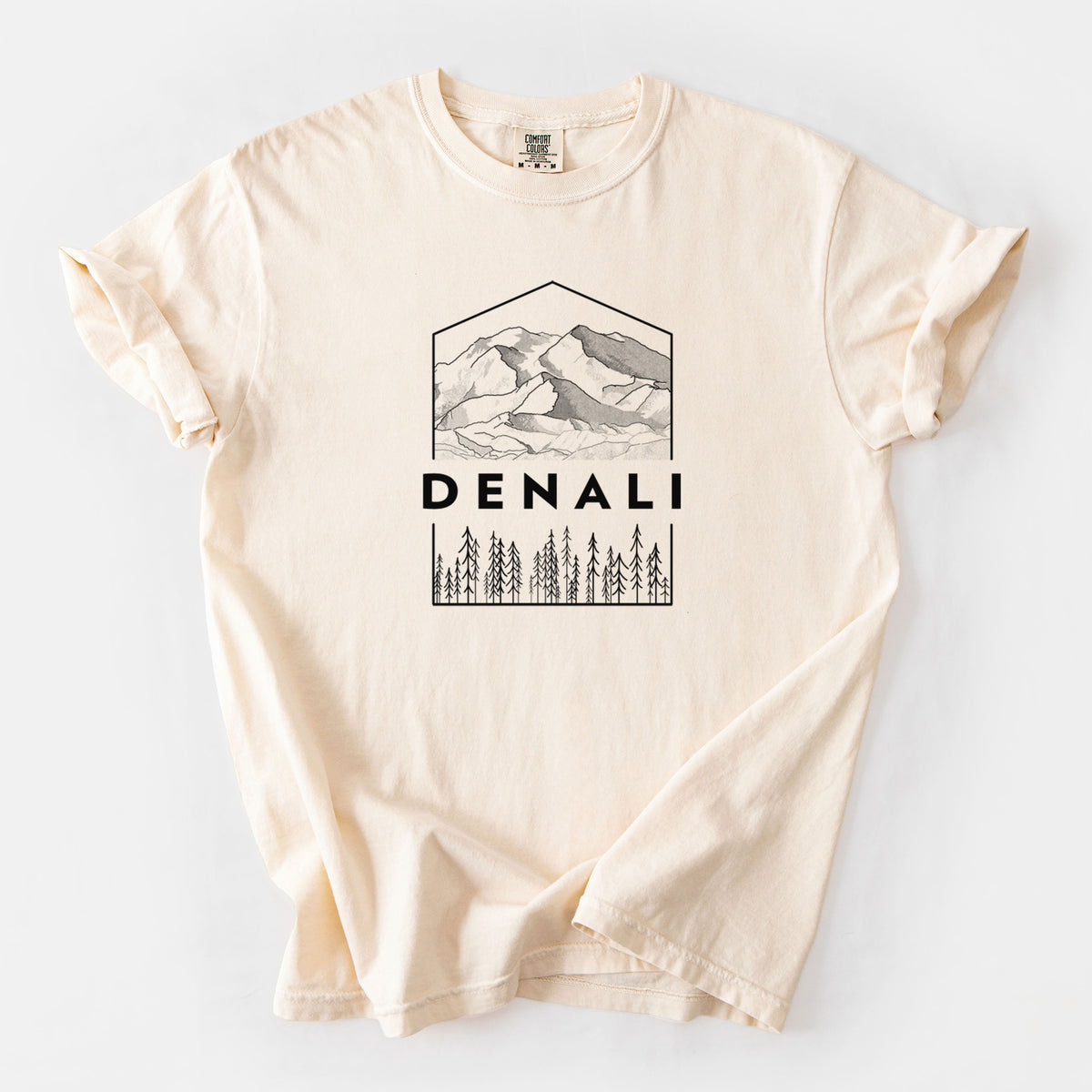 Denali Mountain - Denali National Park - Unisex Comfort Colors Garment-Dyed Heavyweight T-shirt