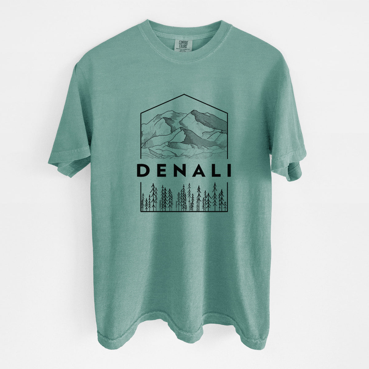 Denali Mountain - Denali National Park - Unisex Comfort Colors Garment-Dyed Heavyweight T-shirt