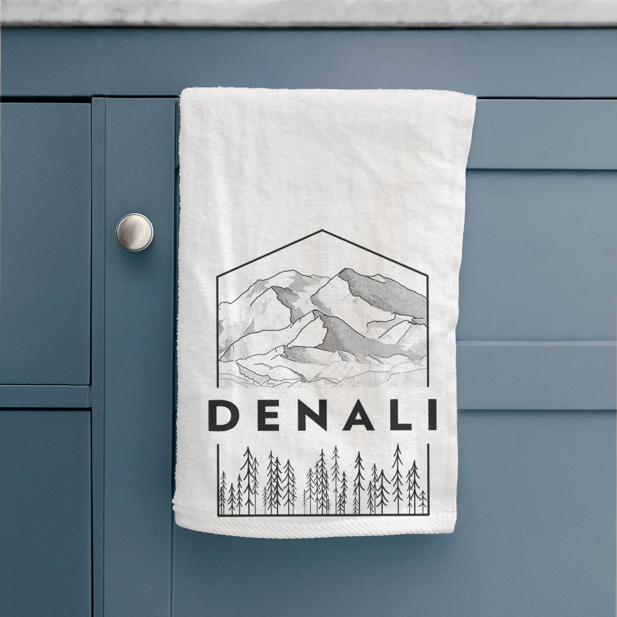 Denali Mountain - Denali National Park Premium Decorative Hand Towel