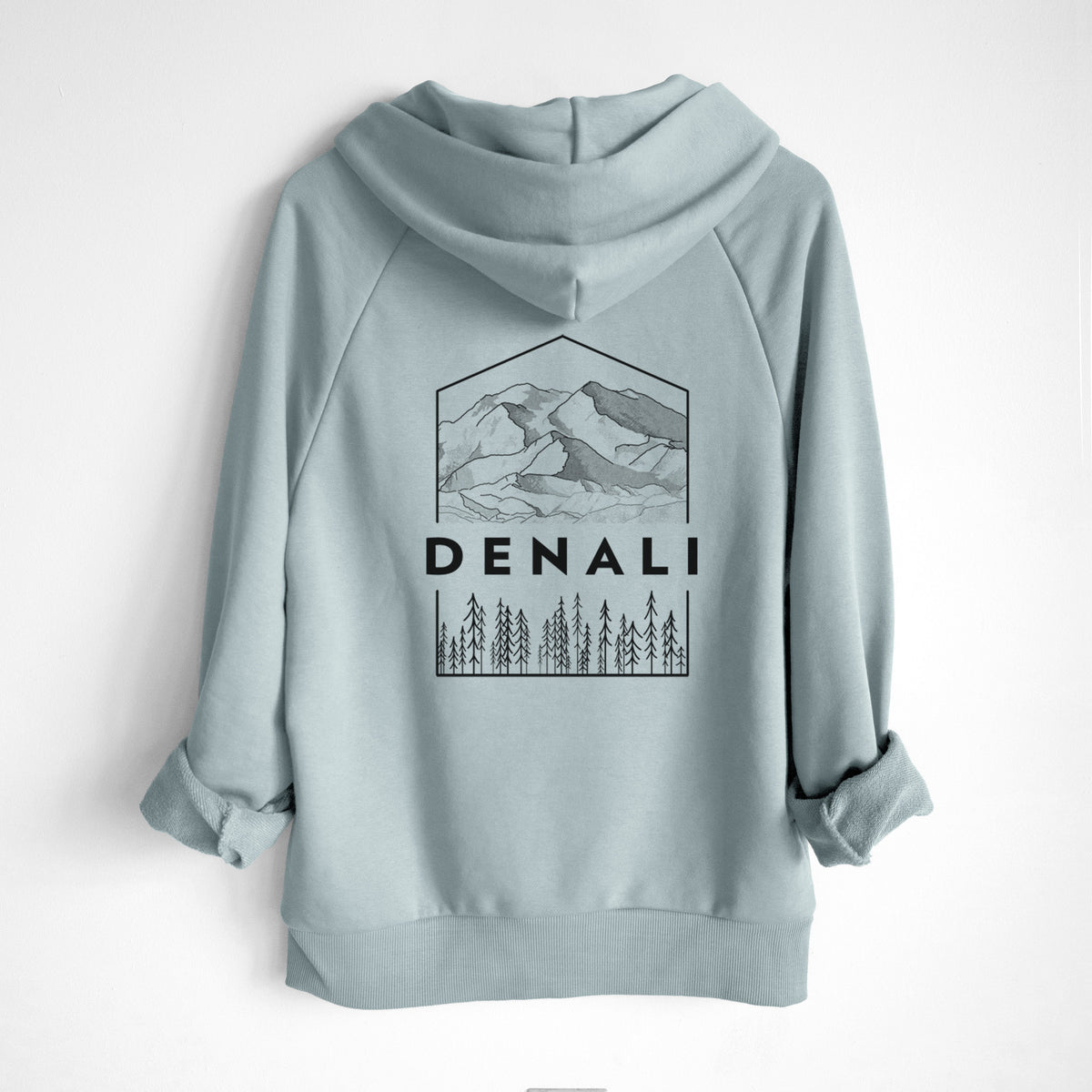 Denali Mountain - Denali National Park - UltraLuxe Heavyweight French Terry Hoodie