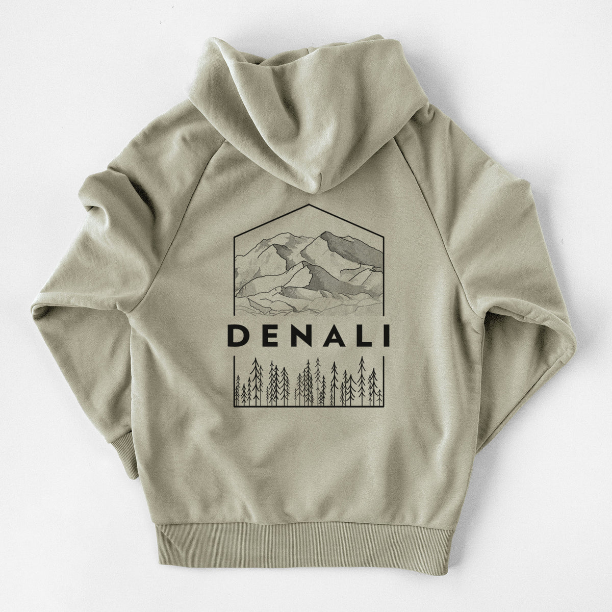 Denali Mountain - Denali National Park - UltraLuxe Heavyweight French Terry Hoodie