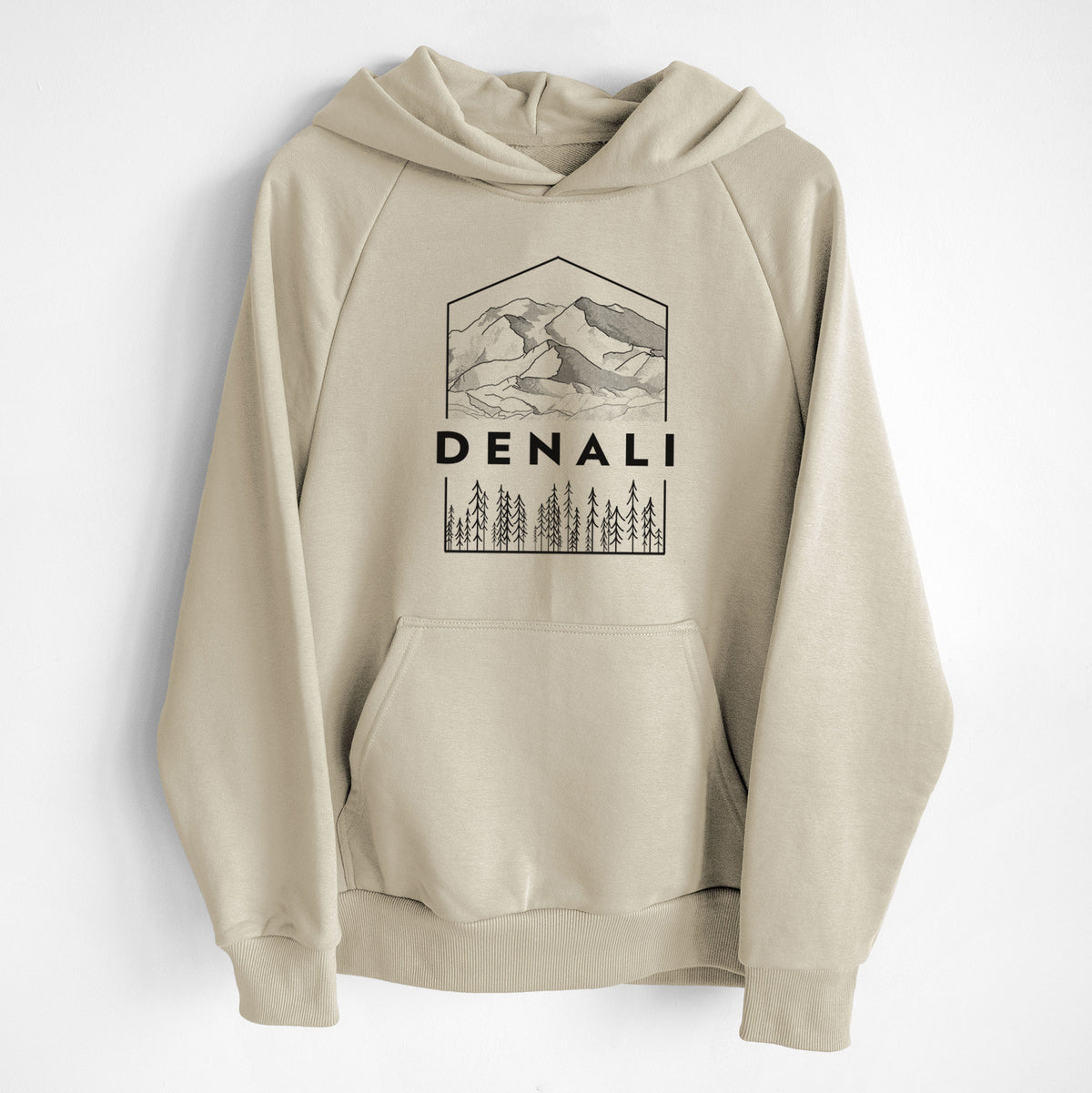 Denali Mountain - Denali National Park - UltraLuxe Heavyweight French Terry Hoodie