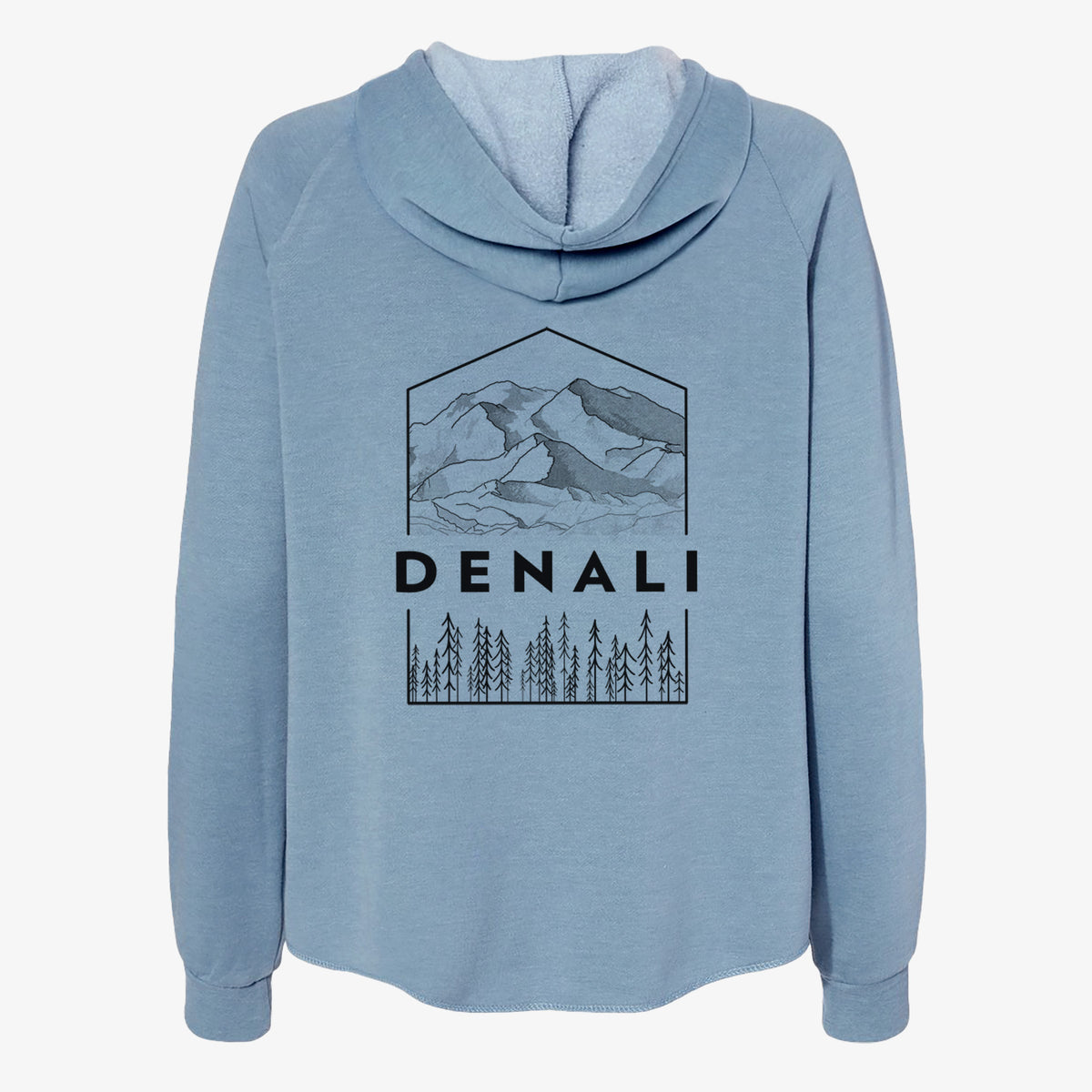 Denali Mountain - Denali National Park - Women&#39;s Cali Wave Zip-Up Sweatshirt